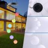 GANGES SA Solar Color-Changing Wind Chime Hanging Light; Led Wind Chime Light With Hanging Chestnut Balls