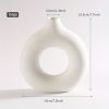 1pc; White Ceramic Vase White Vases