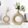 1pc; White Ceramic Vase White Vases