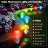 Solar Mushroom Light; Multi-Color Changing LED Outdoor Flowers