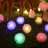 LEDs Snow Pompon Fairy Dandelion String Lights