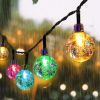 8 Modes Solar String Lights Outdoor LED Crystal Globe Light Waterproof