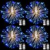 4 Packs; Fairy String Lights Christmas Lights; 90LED 8 Modes Dimmable String Fairy Lights With Remote Control; Waterproof Copper Wire Decorative Hangi