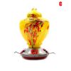 Hummingbird Feeder for Outdoors Hand Blown Colorful Glass Feeder