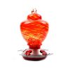 Hummingbird Feeder for Outdoors Hand Blown Colorful Glass Feeder