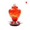 Hummingbird Feeder for Outdoors Hand Blown Colorful Glass Feeder