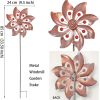 1pc Wind Spinner With Garden Stake; Kinetic Wind Spinners