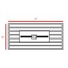 25" H x 42" W Steel Outdoor Fire Pit Table with Lid