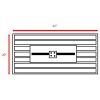 25'' H x 42'' W Steel Propane Outdoor Fire Pit Table with Lid