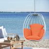 Aluminum Egg Chair; Hanging Swing Chair with Thickness Cushion