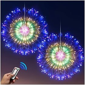 4 Packs; Fairy String ; 90LED 8 Modes Dimmable String Fairy Lights With Remote Control (Color: Multicolor)