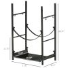 Firewood Rack with Fireplace Tools