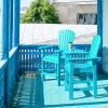 Patio Bar Stools Adirondack Arm Chairs Set of 2