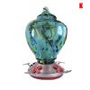 Hummingbird Feeder for Outdoors Hand Blown Colorful Glass Feeder
