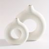1pc; White Ceramic Vase White Vases