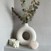 1pc; White Ceramic Vase White Vases
